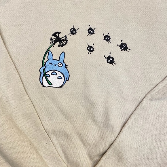 Totoro Embroidered Sweatshirt - Picture 4 of 5